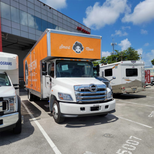 Einstein's Miami moving trucks